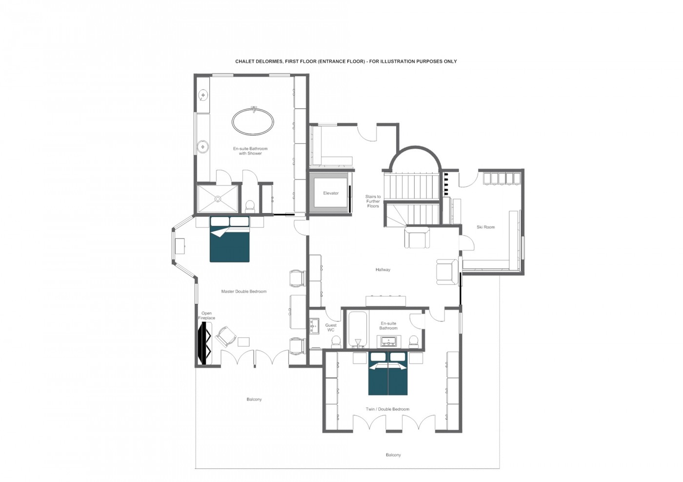 Chalet Delormes Verbier Floor Plan 3